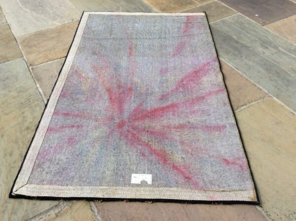 Mid Century Retro Rug Antique Textiles 7