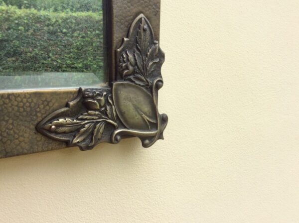 Arts & Crafts Brass Mirror - Image 6