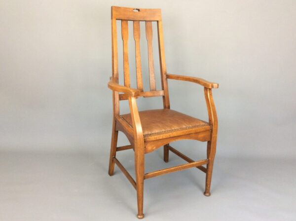 Six Arts & Crafts Glasgow School Dining Chairs Arts and Crafts Antique Chairs 4