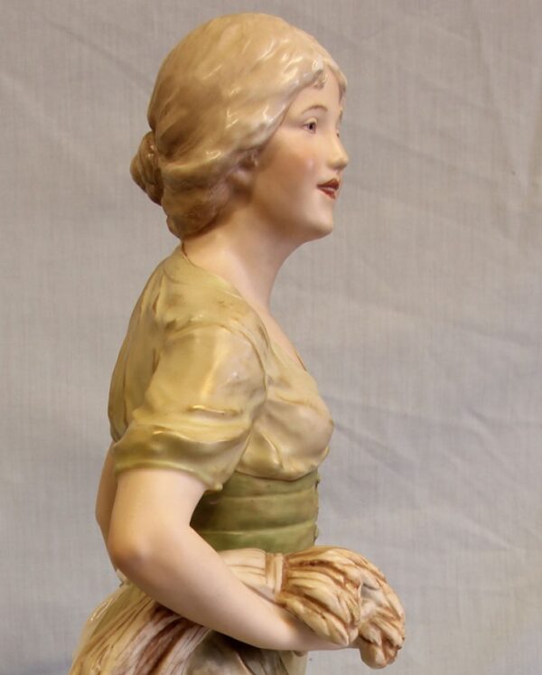 Antique Large Royal Dux Figure ceramic Antique Ceramics 10
