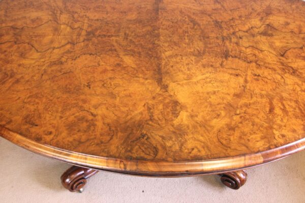 Antique Burr Walnut Victorian Coffee Table Antique Antique Tables 11