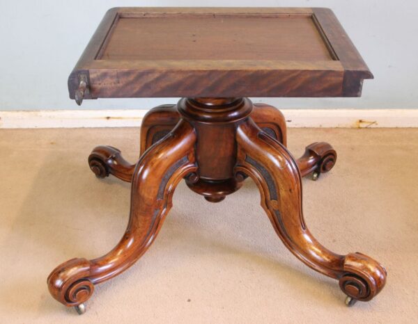Antique Burr Walnut Victorian Coffee Table - Image 11