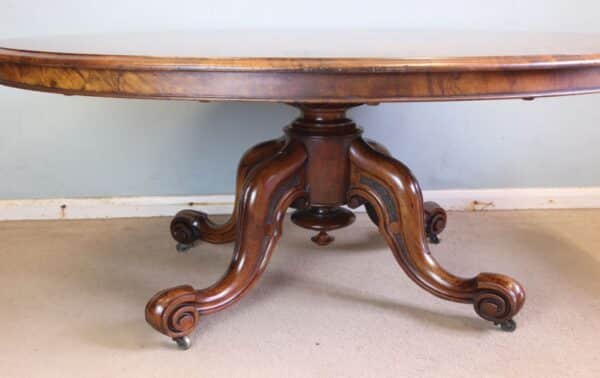 Antique Burr Walnut Victorian Coffee Table Antique Antique Tables 4