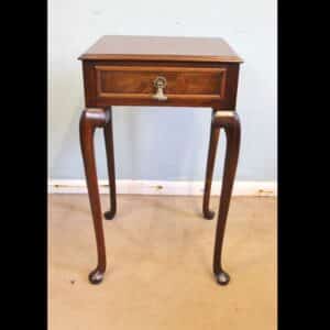 Antique Walnut Occasional Lamp Side Table