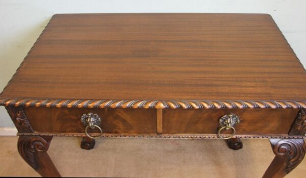 Antique Quality Mahogany Side Table - Image 11