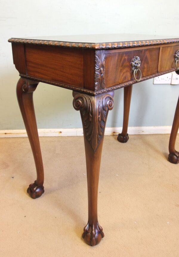 Antique Quality Mahogany Side Table - Image 4