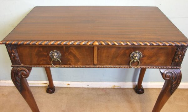 Antique Quality Mahogany Side Table - Image 5