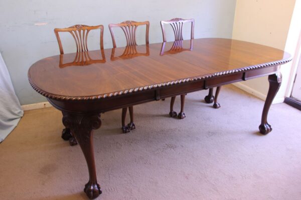 Antique Mahogany Extending Dining Table - Image 13