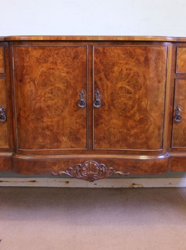 Quality Antique Burr Walnut Sideboard Antique Antique Furniture 13