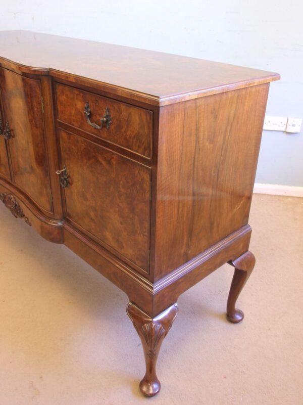 Quality Antique Burr Walnut Sideboard Antique Antique Furniture 14