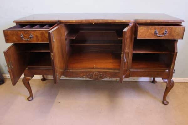 Quality Antique Burr Walnut Sideboard Antique Antique Furniture 15
