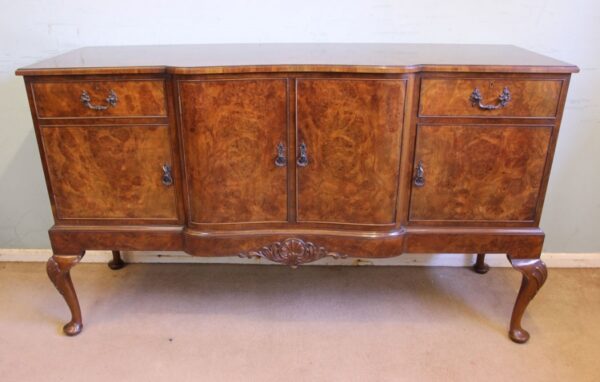 Quality Antique Burr Walnut Sideboard Antique Antique Furniture 5