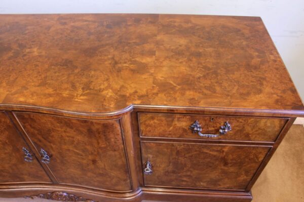 Quality Antique Burr Walnut Sideboard Antique Antique Furniture 8