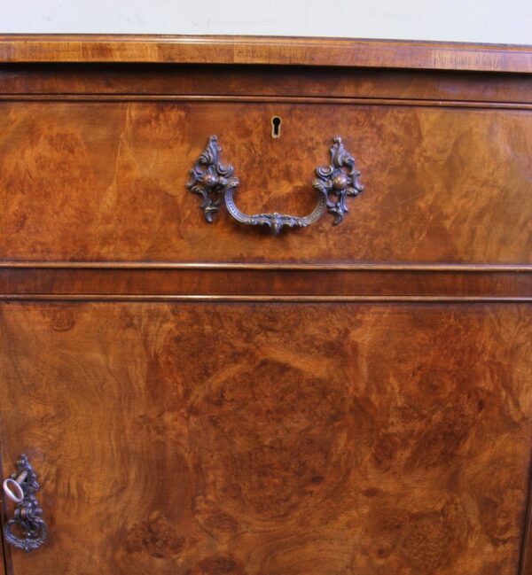 Quality Antique Burr Walnut Sideboard - Image 9