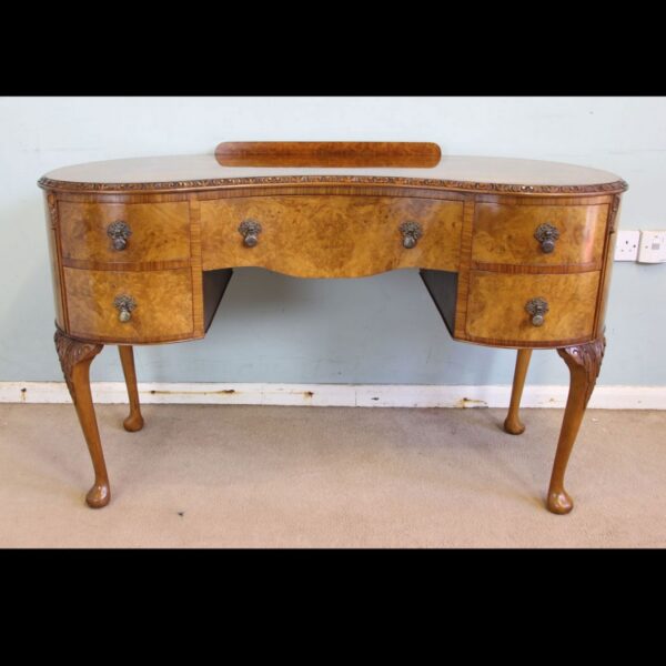 Burr Walnut Writing Desk / Dressing Table