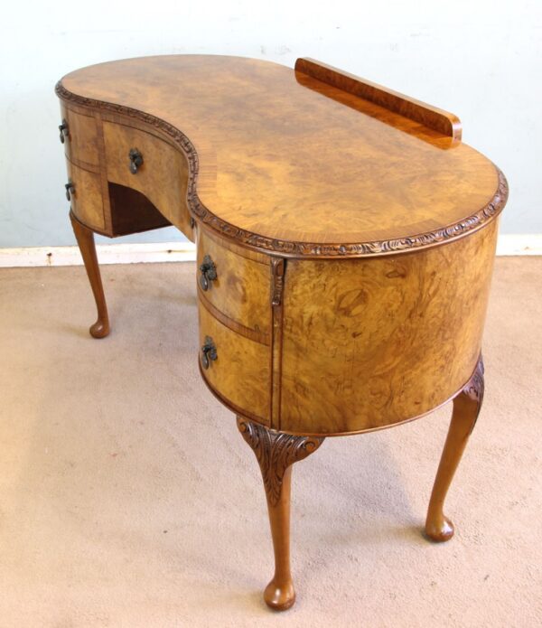 Burr Walnut Writing Desk / Dressing Table - Image 2