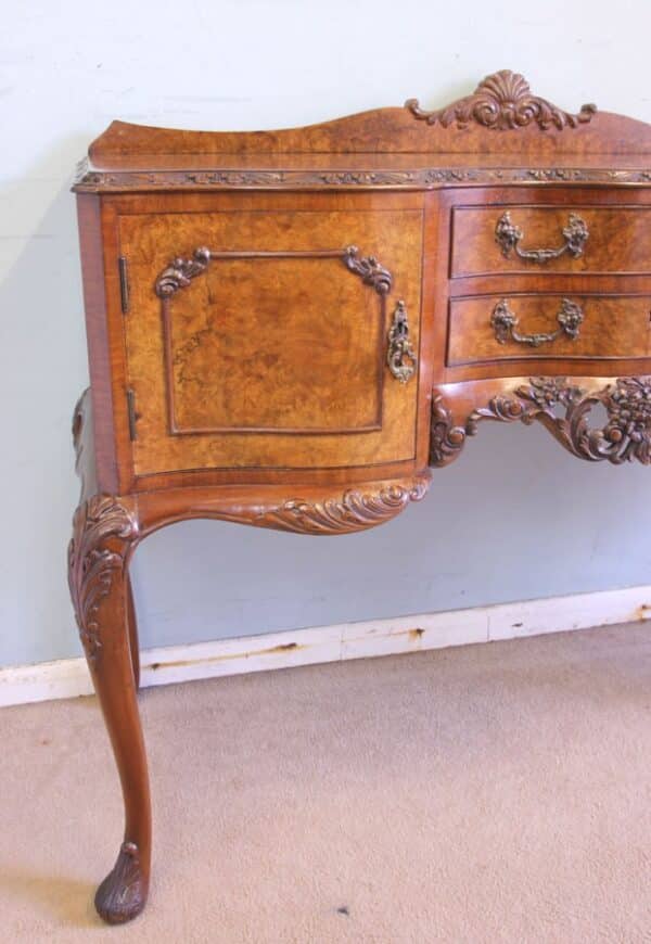Antique Quality Burr Walnut Small Sideboard - Image 5