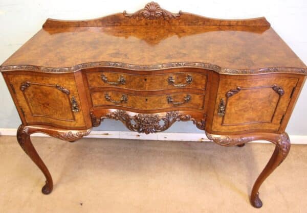 Antique Quality Burr Walnut Small Sideboard - Image 11