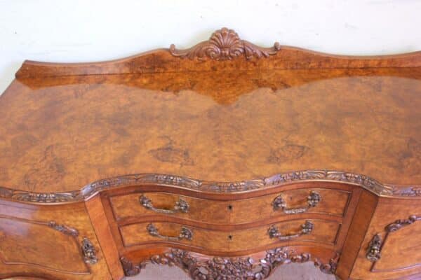 Antique Quality Burr Walnut Small Sideboard - Image 16