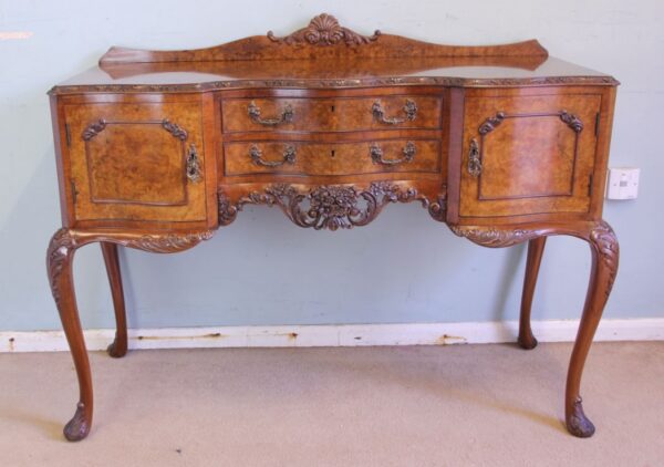 Antique Quality Burr Walnut Small Sideboard - Image 17