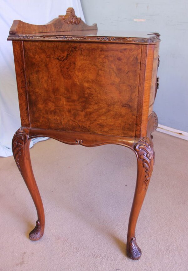 Antique Quality Burr Walnut Small Sideboard - Image 8