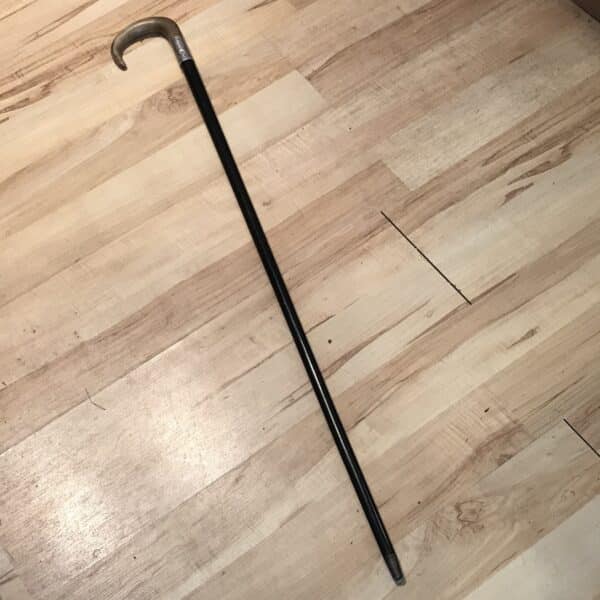 Gentleman’s walking stick sword stick with silver collar - Image 2