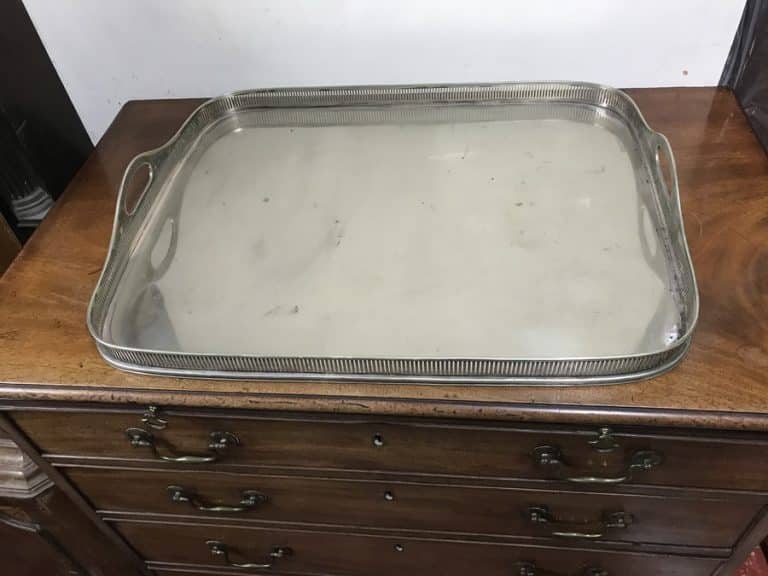 William Hutton large silver plate Butler’s tray Antique Trays William Hutton large silver plate Butler’s tray