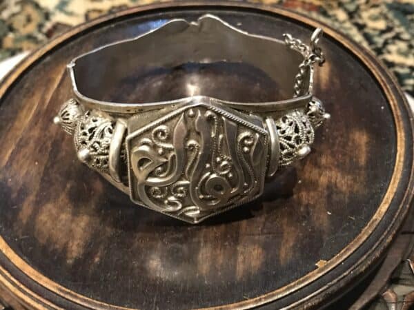 Russian Victorian solid silver bracelet Antique Jewellery 3