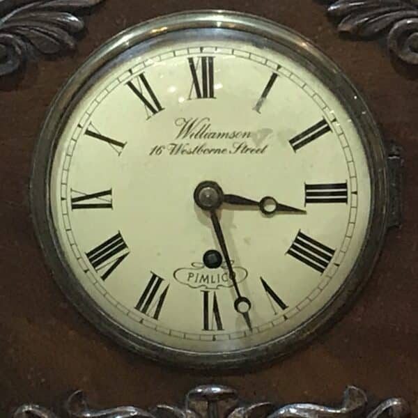 Bracket Clock mahogany circa 1820 Antique Clocks 4