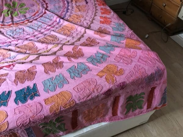 1960’s Hippy patchwork quilt Antique Textiles 5