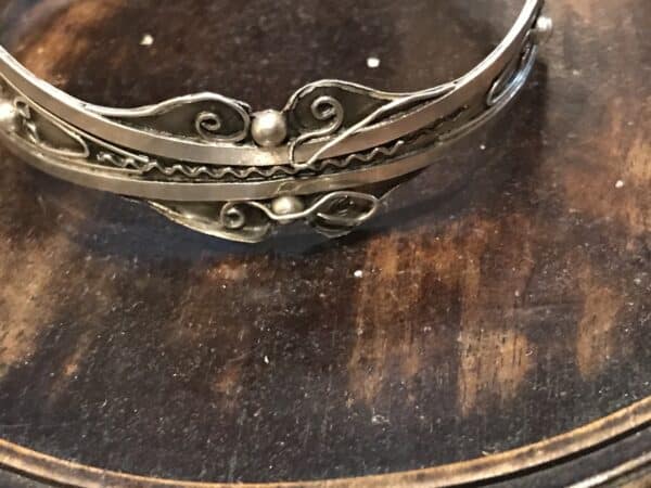 Russian Victorian solid silver bracelet Antique Jewellery 6