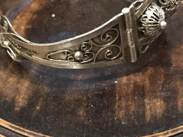 Russian Victorian solid silver bracelet Antique Jewellery 7