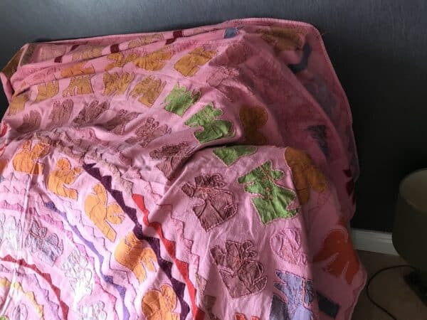 1960’s Hippy patchwork quilt Antique Textiles 7