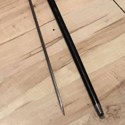Gentleman’s walking stick sword stick with silver collar - Image 6