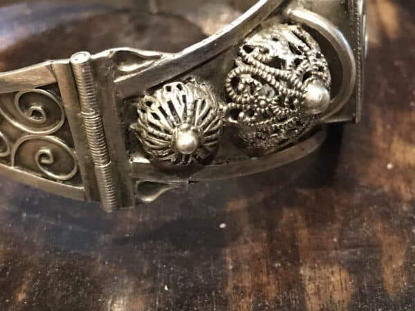Russian Victorian solid silver bracelet Antique Jewellery 8