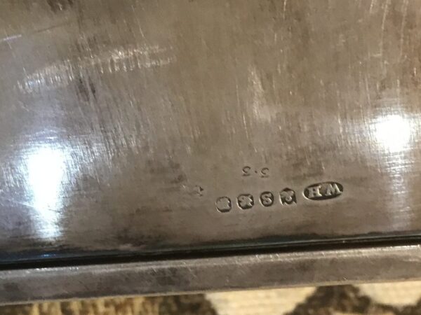William Hutton large silver plate Butler’s tray - Image 12