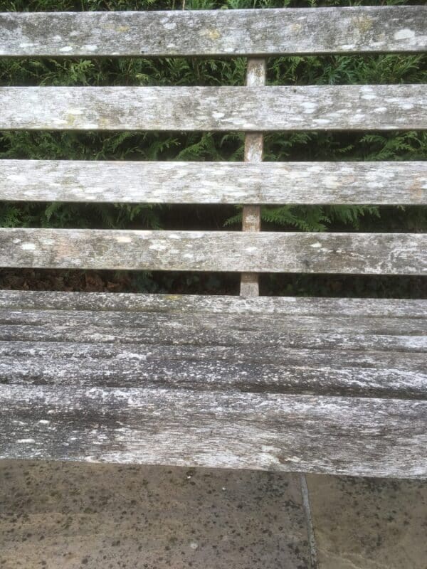 Weathered Teak Garden Bench - Image 5
