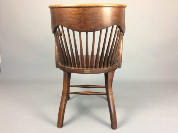 Ralph Johnson Oak Captains Desk Chair Captains Desk Chair Antique Chairs 5