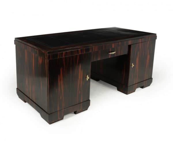 Art Deco Executive Desk in Coromandel c1930 Antique Desks 3