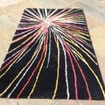 Mid Century Retro Rug Antique Textiles