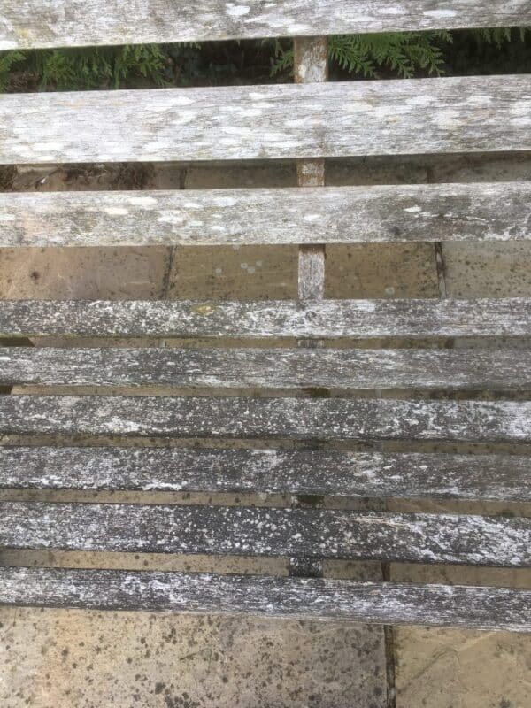 Weathered Teak Garden Bench - Image 2