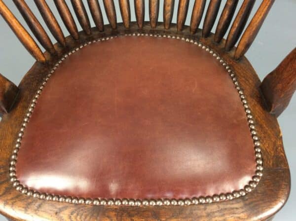 Ralph Johnson Oak Captains Desk Chair - Image 6