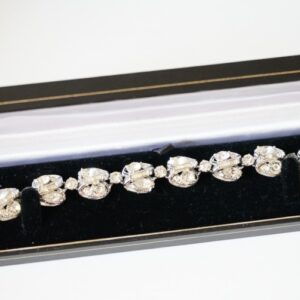 A Vintage Designer ‘Exquisite’ 50s RHINESTONE BRACELET – Boxed Jewellery / Birthday Present Costume Jewellery Antique Bracelets