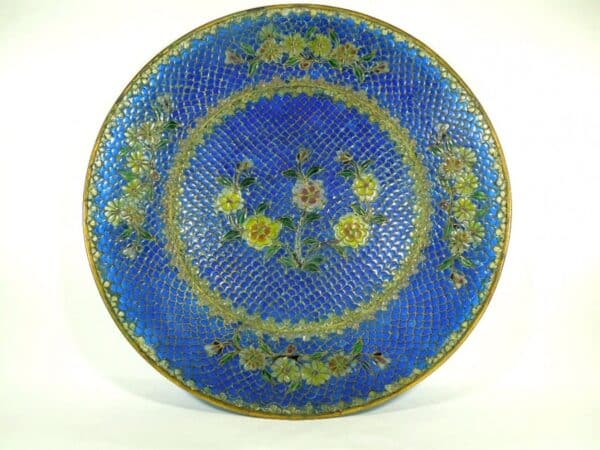 Antique Chinese Plique-a-Jour Plate
