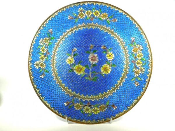 Antique Chinese Plique-a-Jour Plate - Image 2