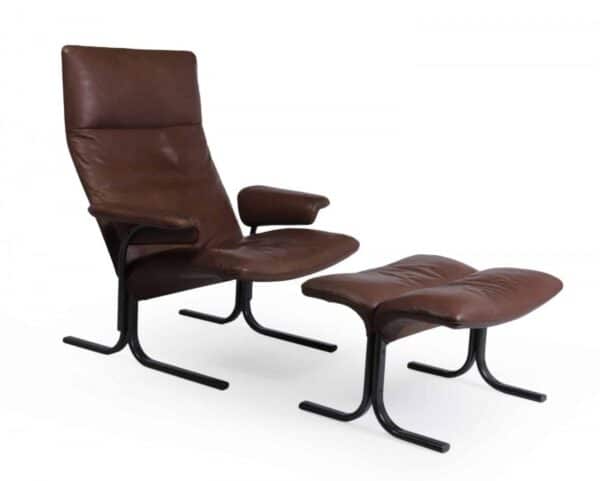De Sede Lounge Chair and Footstool Set Model DS 2030 c1980s - Image 15