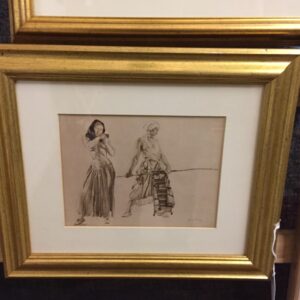 “the goat girls” By Sir William Russell Flint Drawnings Antique Draws