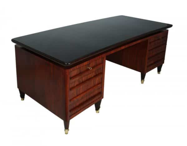 Italian Mid Century Executive Desk by Vittorio Dassi Antique Desks 13