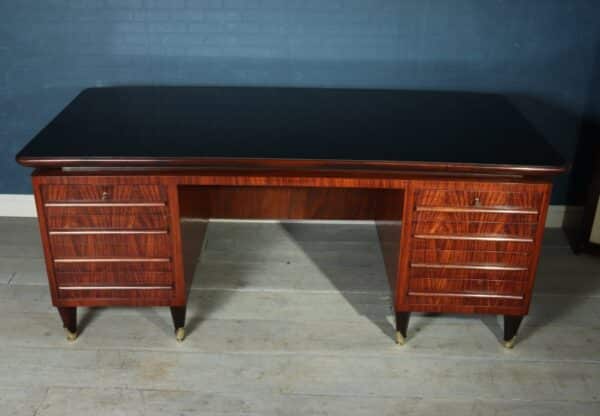 Italian Mid Century Executive Desk by Vittorio Dassi Antique Desks 11