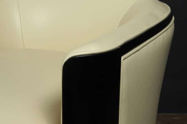 Pair of Art Deco Armchairs Attributed to Jules Leleu c1950 - Image 11